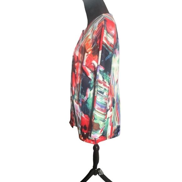 Chelsea&Theodore, Size Large, Vibrant Abstract Zip-Up Jacket. A4 - Picture 6 of 8